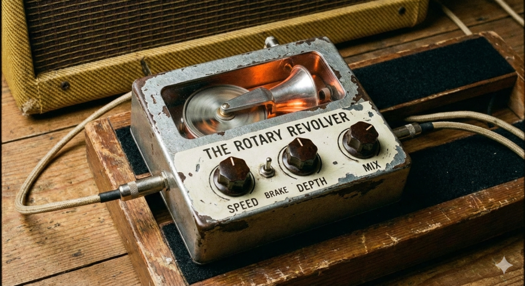 Rotary guitar pedal