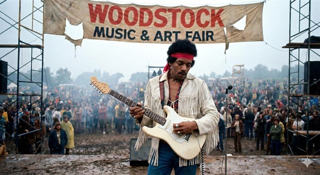 Jimi Hendrix Woodstock 1969
